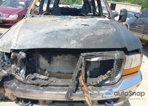 2001 Ford Excursion Limited из США, поврежденный, VIN 1FMSU43F91EC27353